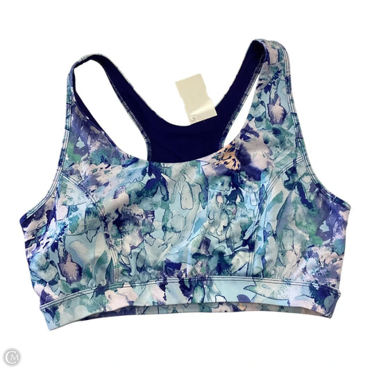 Athletic Bra By Tek Gear In Blue, Size: Xl