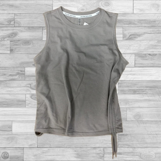 Top Sleeveless By Calvin Klein In Brown, Size: Xl