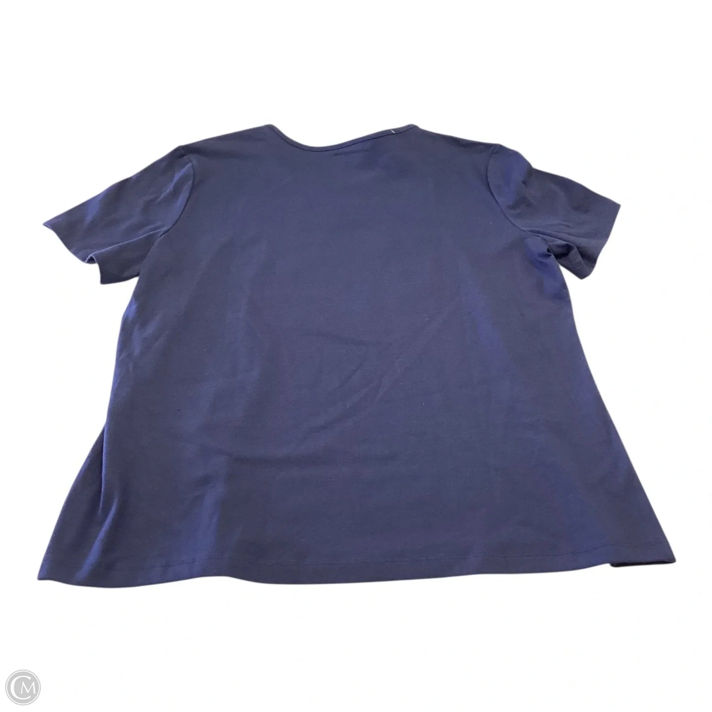 Top Short Sleeve By Coral Bay In Navy, Size: M