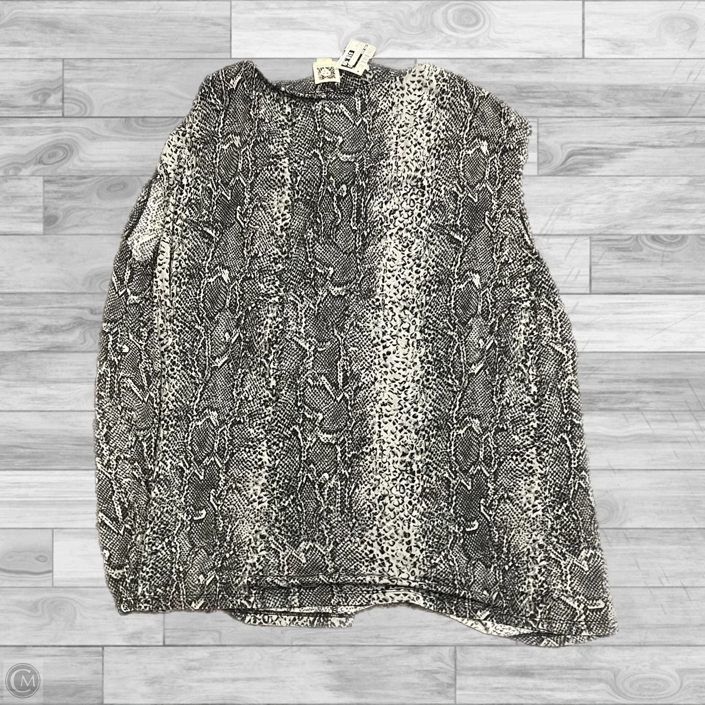 Top Sleeveless By Anne Klein In Snakeskin Print, Size: 2x