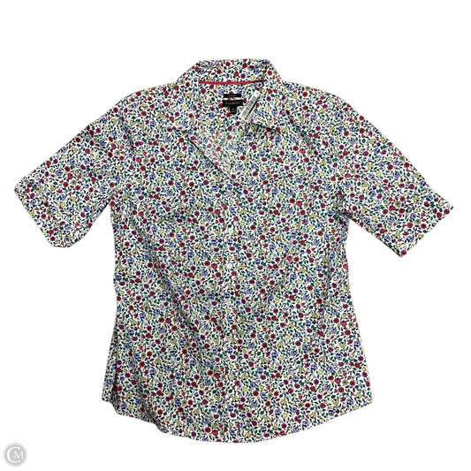 Top Short Sleeve By Talbots In Floral Print, Size: 10