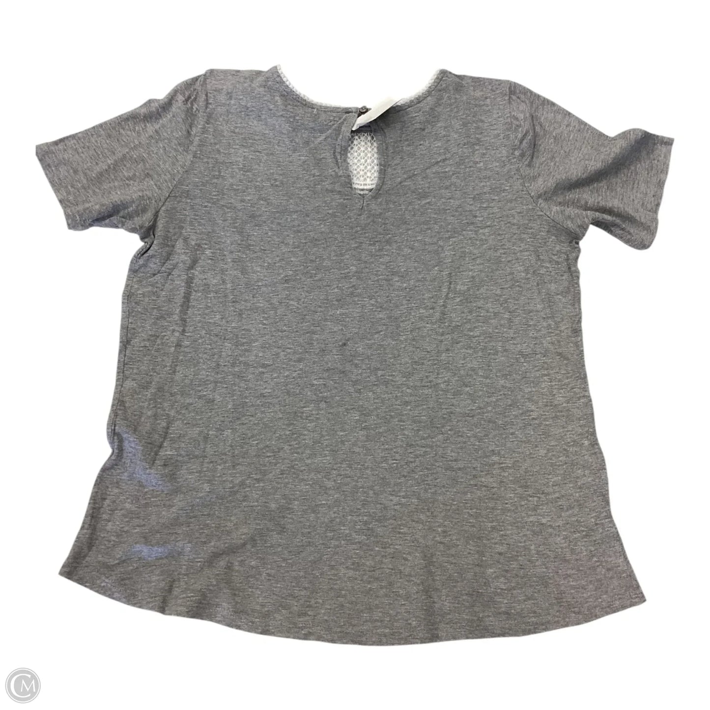 Top Short Sleeve By Loft In Grey, Size: Xs