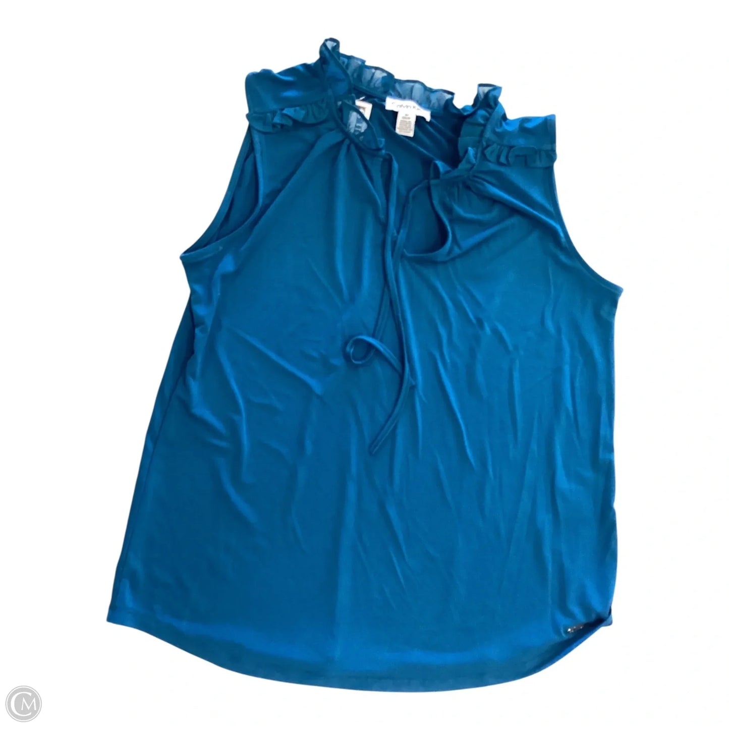 Top Sleeveless By Calvin Klein In Blue, Size: S