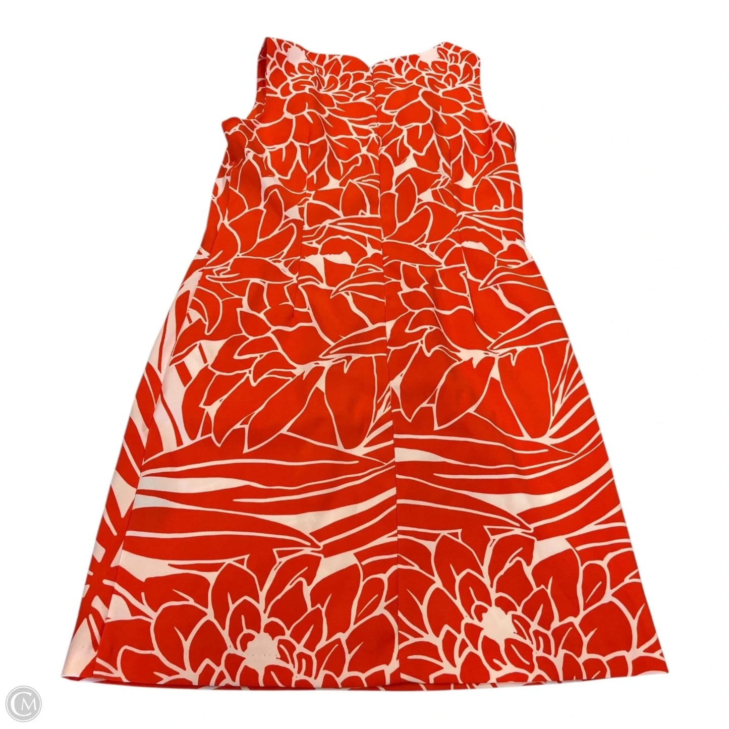 Dress Casual Short By Ronnie Nicole In Orange & White, Size: 10