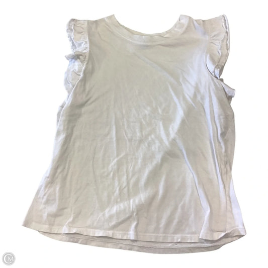 Top Sleeveless By Forever 21 In White, Size: L