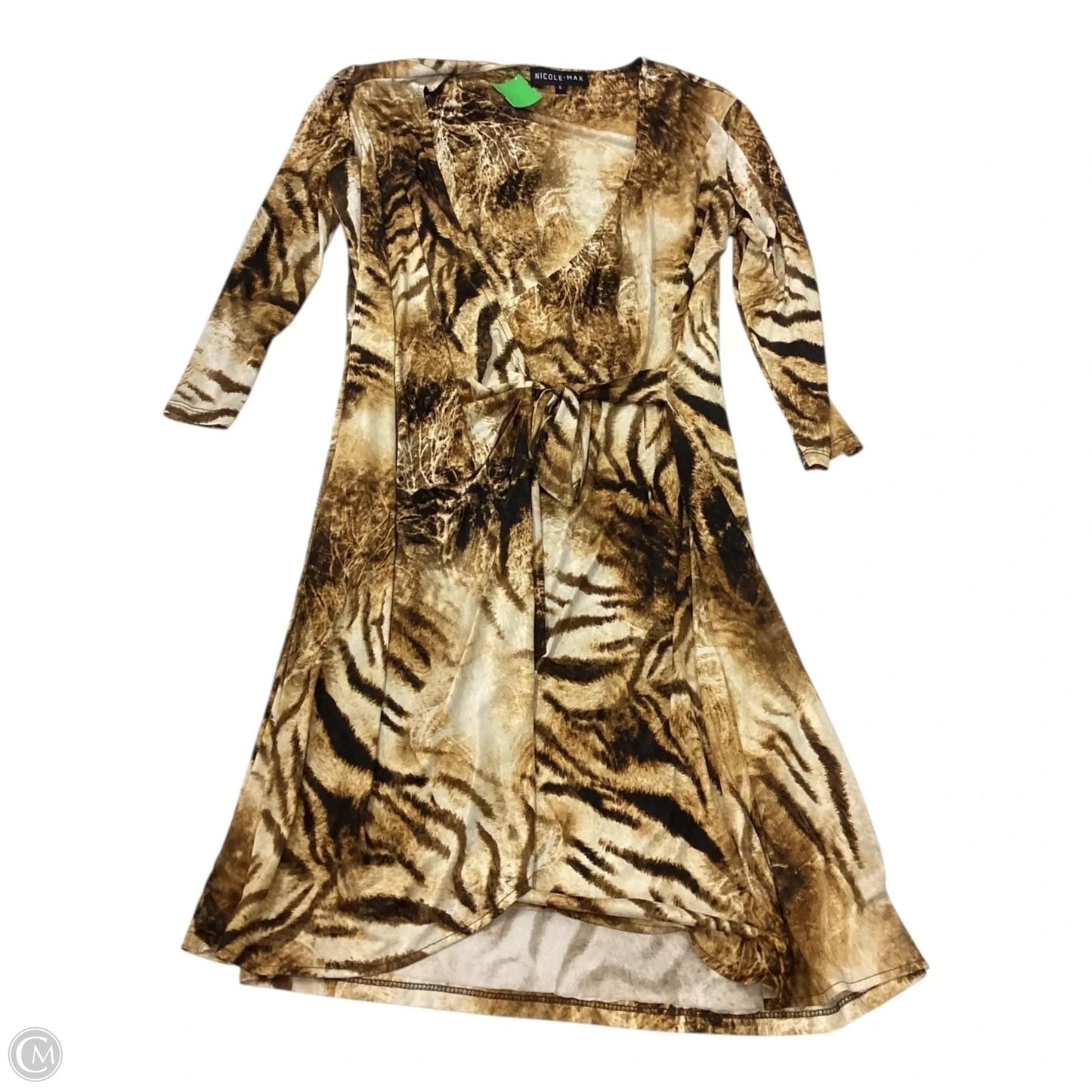 Dress Casual Short By Nicole In Animal Print, Size: L