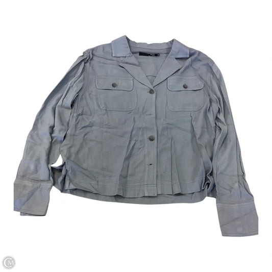 Top Long Sleeve By Max Jeans In Grey, Size: S