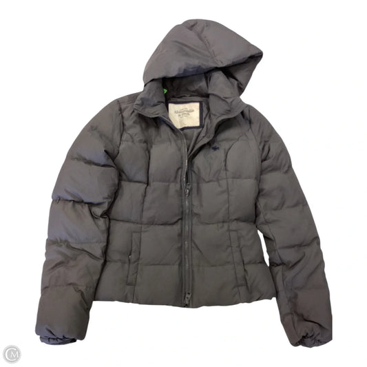 Jacket Puffer & Quilted By Abercrombie And Fitch In Grey, Size: M