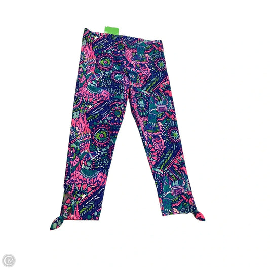 Pants Designer By Lilly Pulitzer In Blue & Pink, Size: M