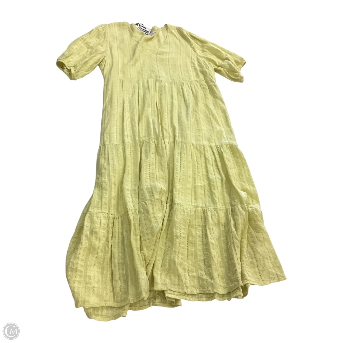 Dress Casual Midi By J. Jill In Yellow, Size: L