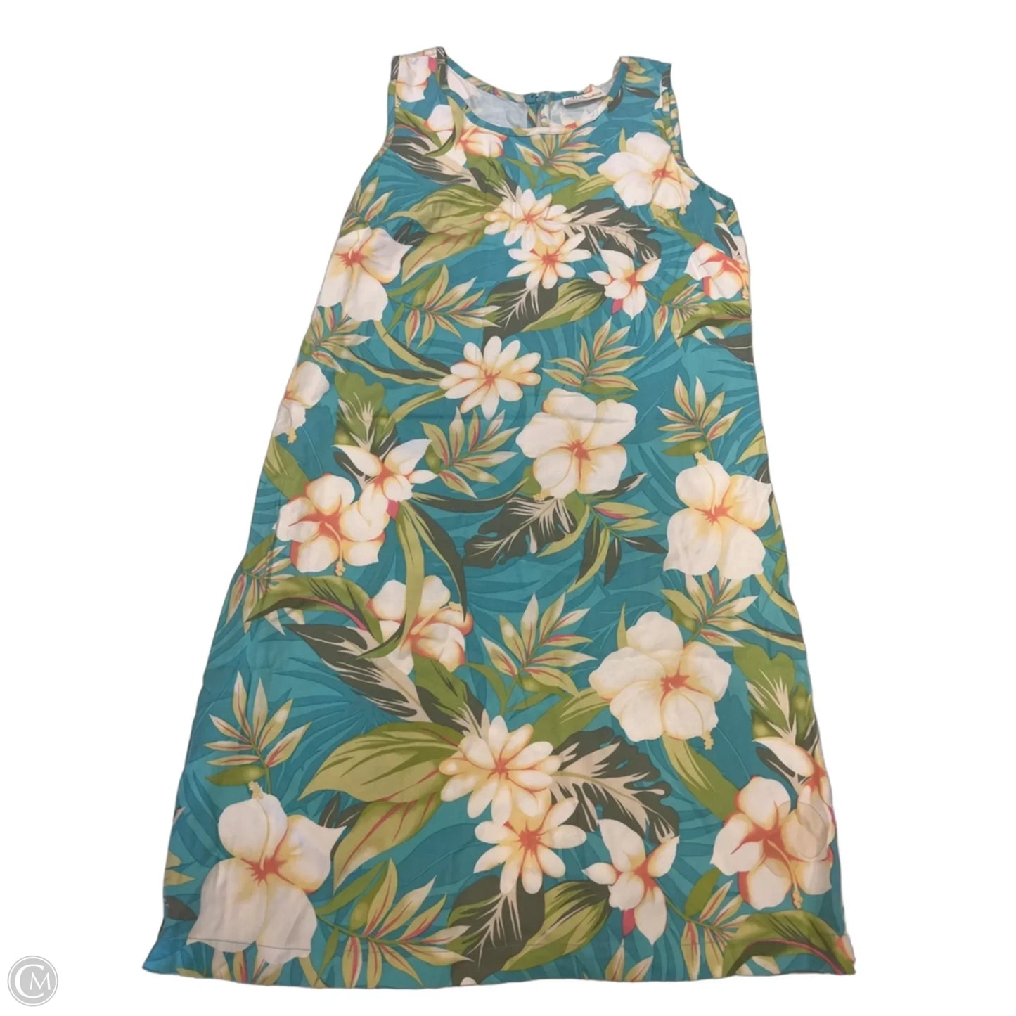Dress Casual Short By Marsh Landing In Tropical Print, Size: M