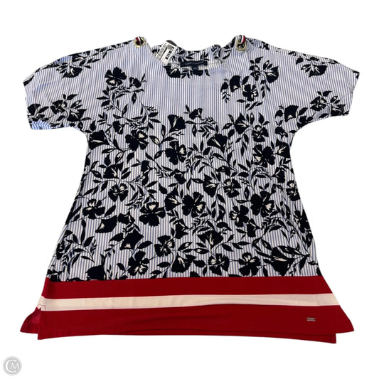 Top Short Sleeve By Tommy Hilfiger In Floral Print, Size: M