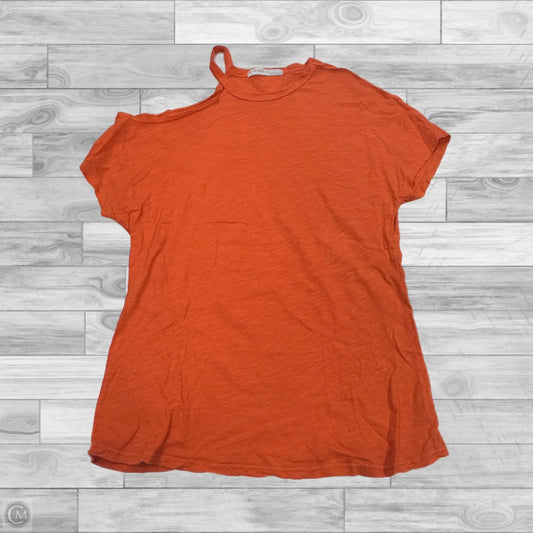 Top Short Sleeve By Stateside In Orange, Size: Xs