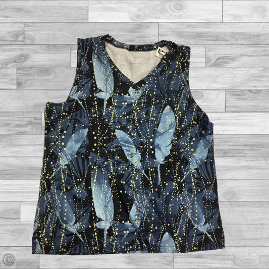 Top Sleeveless By Clothes Mentor In Blue, Size: Xl