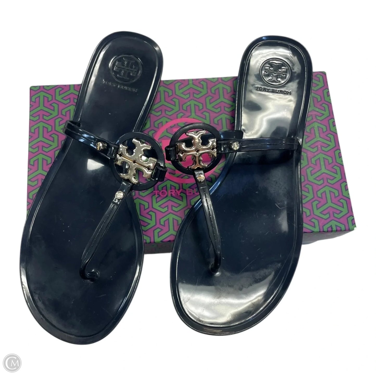 Sandals Designer By Tory Burch In Black, Size: 8