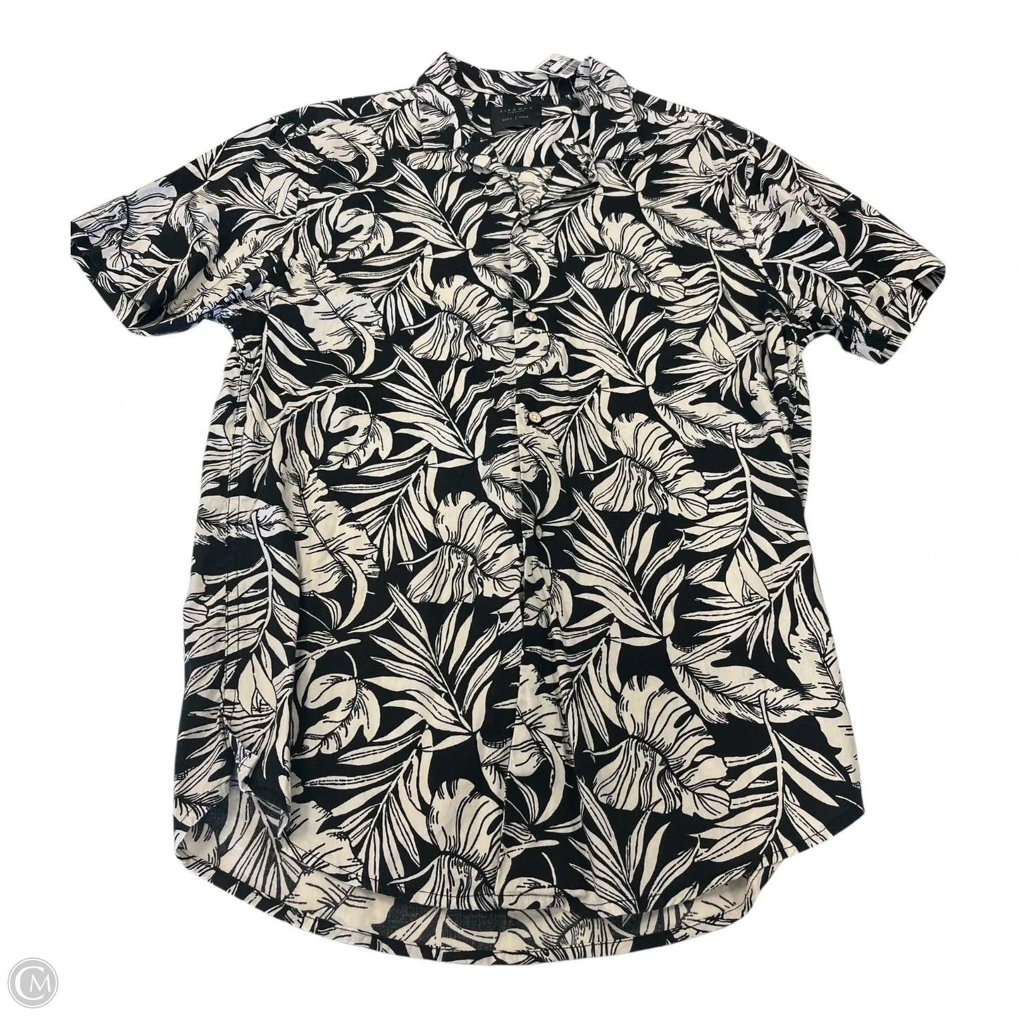 Top Short Sleeve By Clothes Mentor In Tropical Print, Size: S
