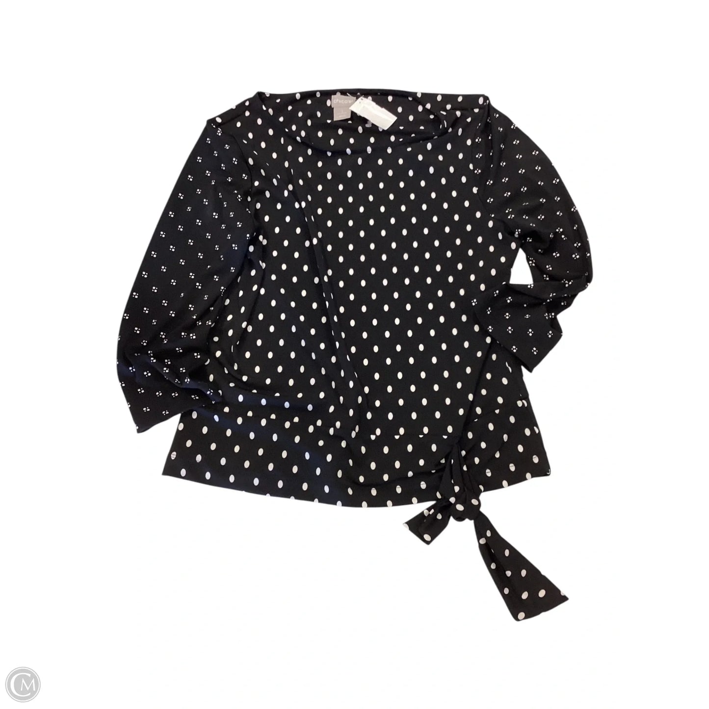 Top 3/4 Sleeve By Chicos In Polkadot Pattern, Size: M