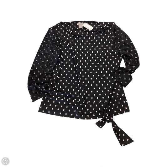 Top 3/4 Sleeve By Chicos In Polkadot Pattern, Size: M