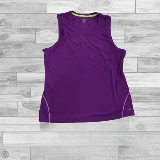 Top Sleeveless By Champagne In Purple, Size: Xxl