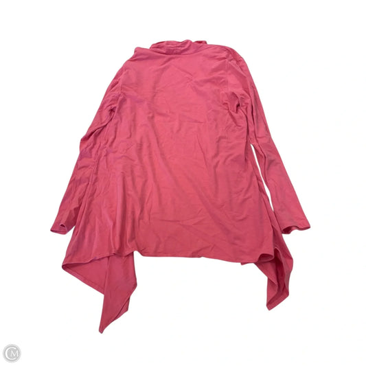 Cardigan By Clothes Mentor In Coral, Size: L