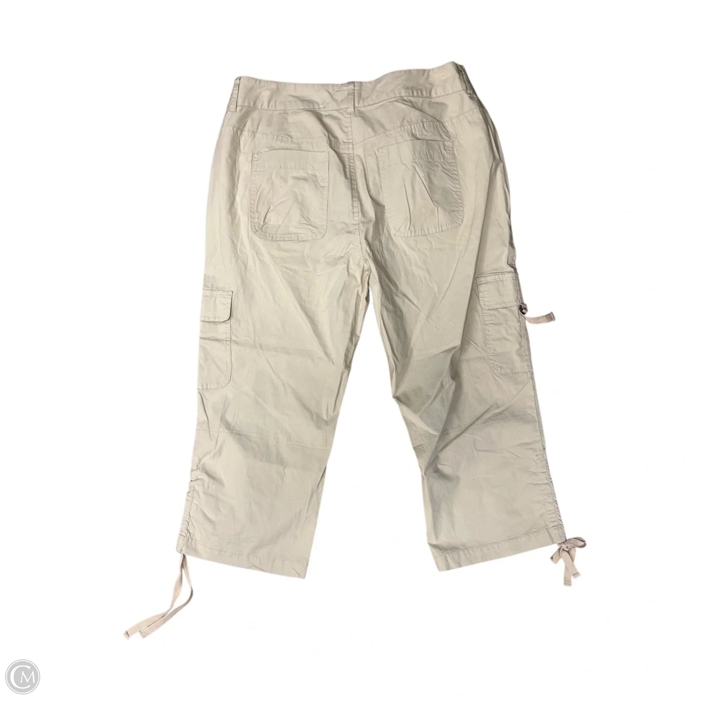 Capris By Caribbean Joe In Tan, Size: 12p