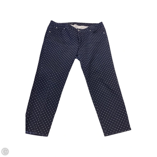 Pants Cropped By Talbots In Polkadot Pattern, Size: 16