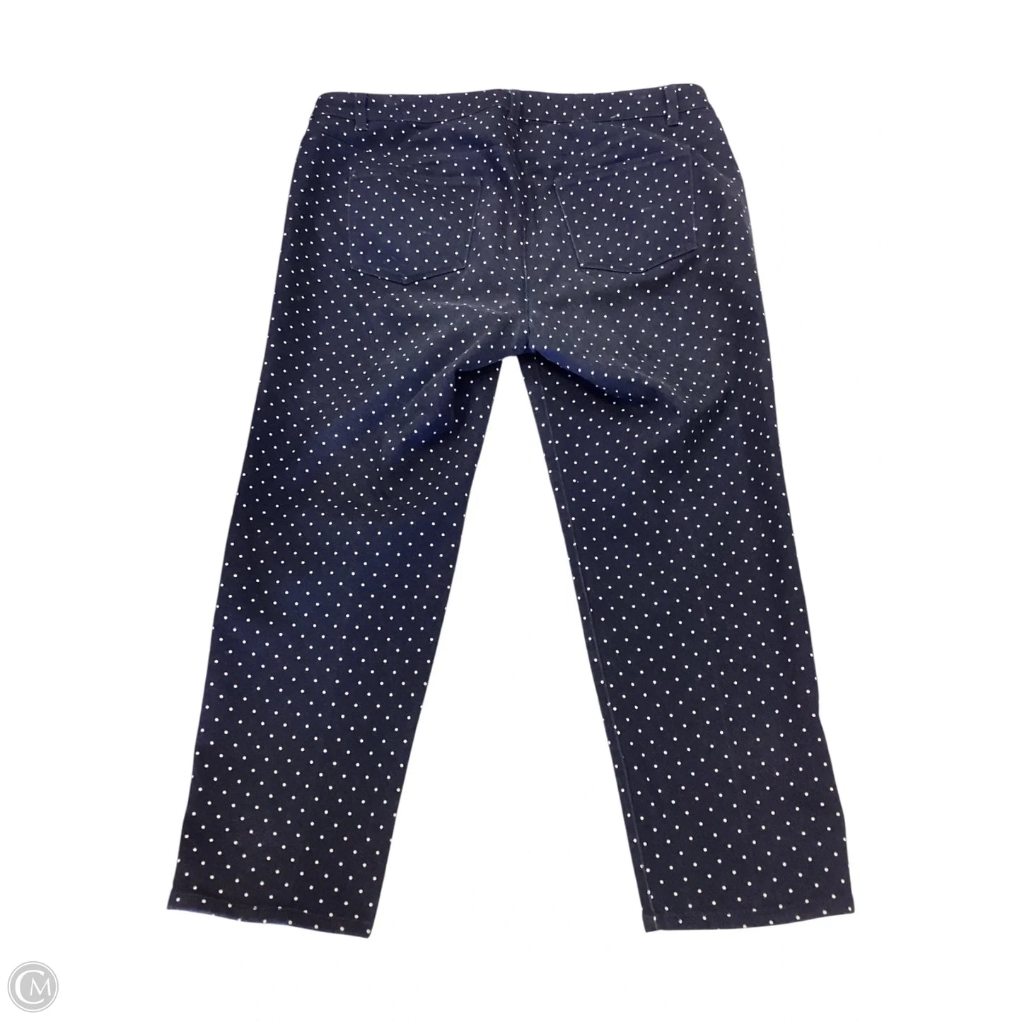 Pants Cropped By Talbots In Polkadot Pattern, Size: 16