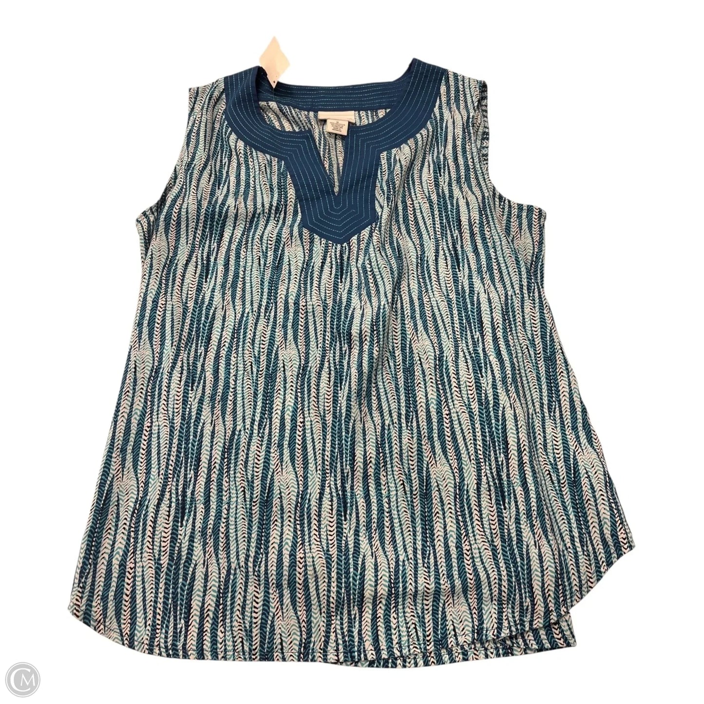 Top Sleeveless By Liz Claiborne In Blue, Size: M