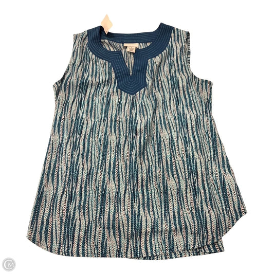 Top Sleeveless By Liz Claiborne In Blue, Size: M