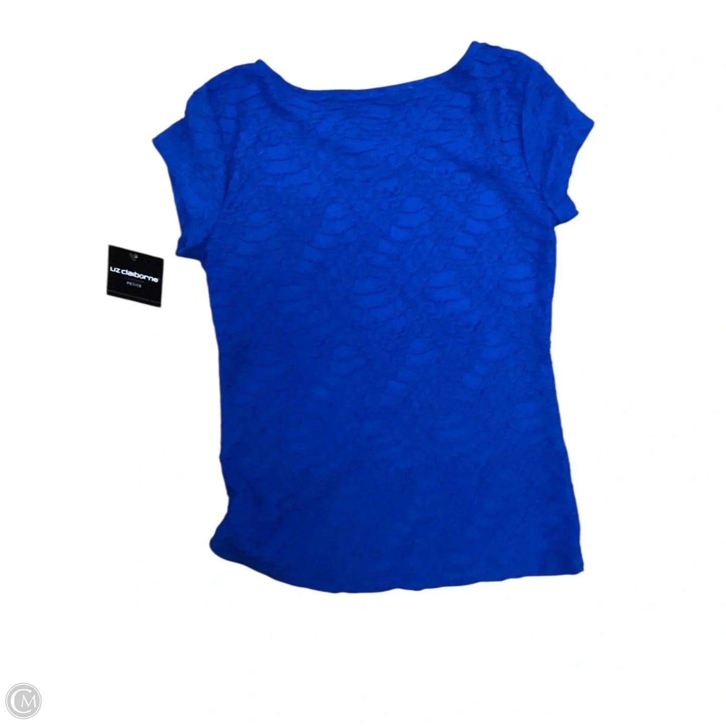 Top Short Sleeve By Liz Claiborne In Blue, Size: Sp