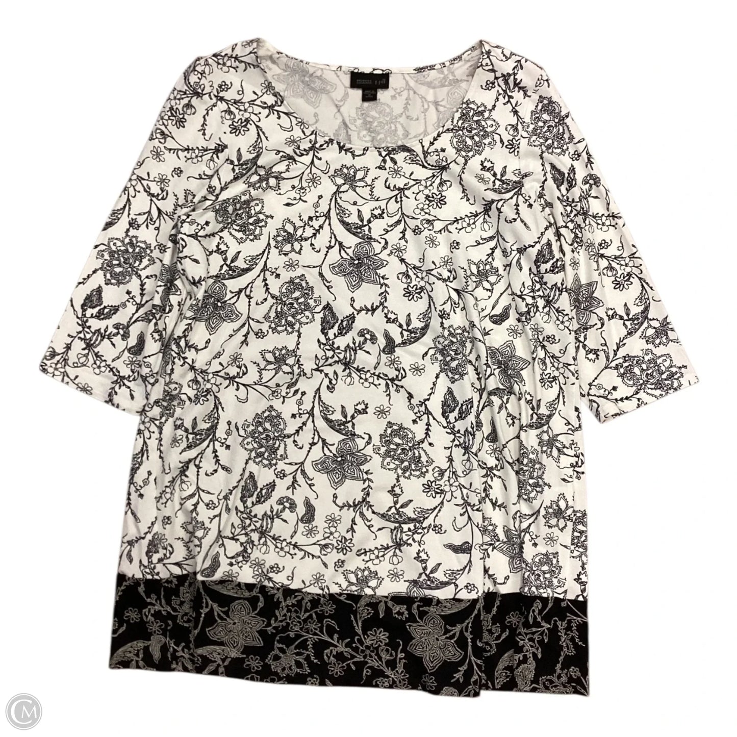 Top Short Sleeve By J. Jill In Black, Size: Mp