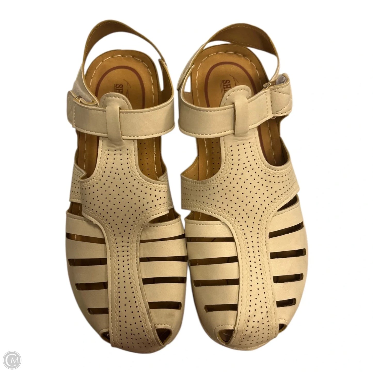 Shoes Flats By Clothes Mentor In White, Size: 10.5