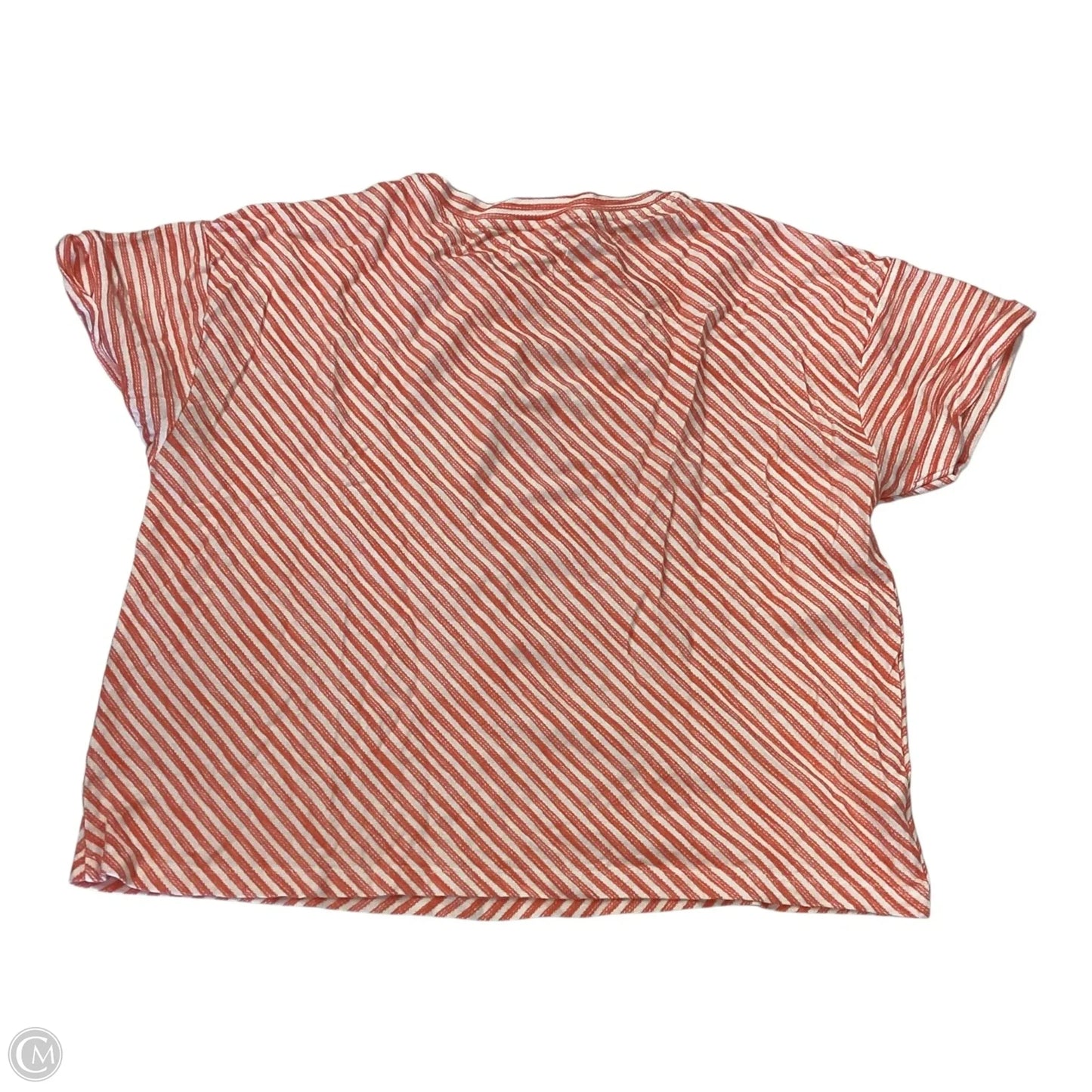 Top Short Sleeve By Lou And Grey In Orange, Size: M