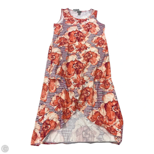 Dress Casual Maxi By Chicos In Orange, Size: M