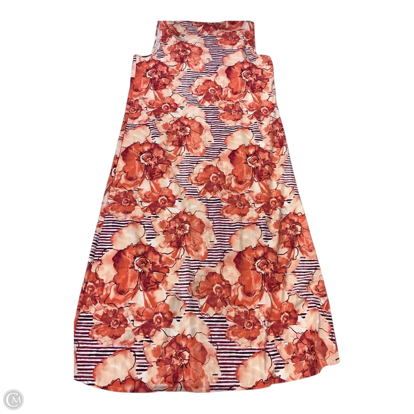 Dress Casual Maxi By Chicos In Orange, Size: M