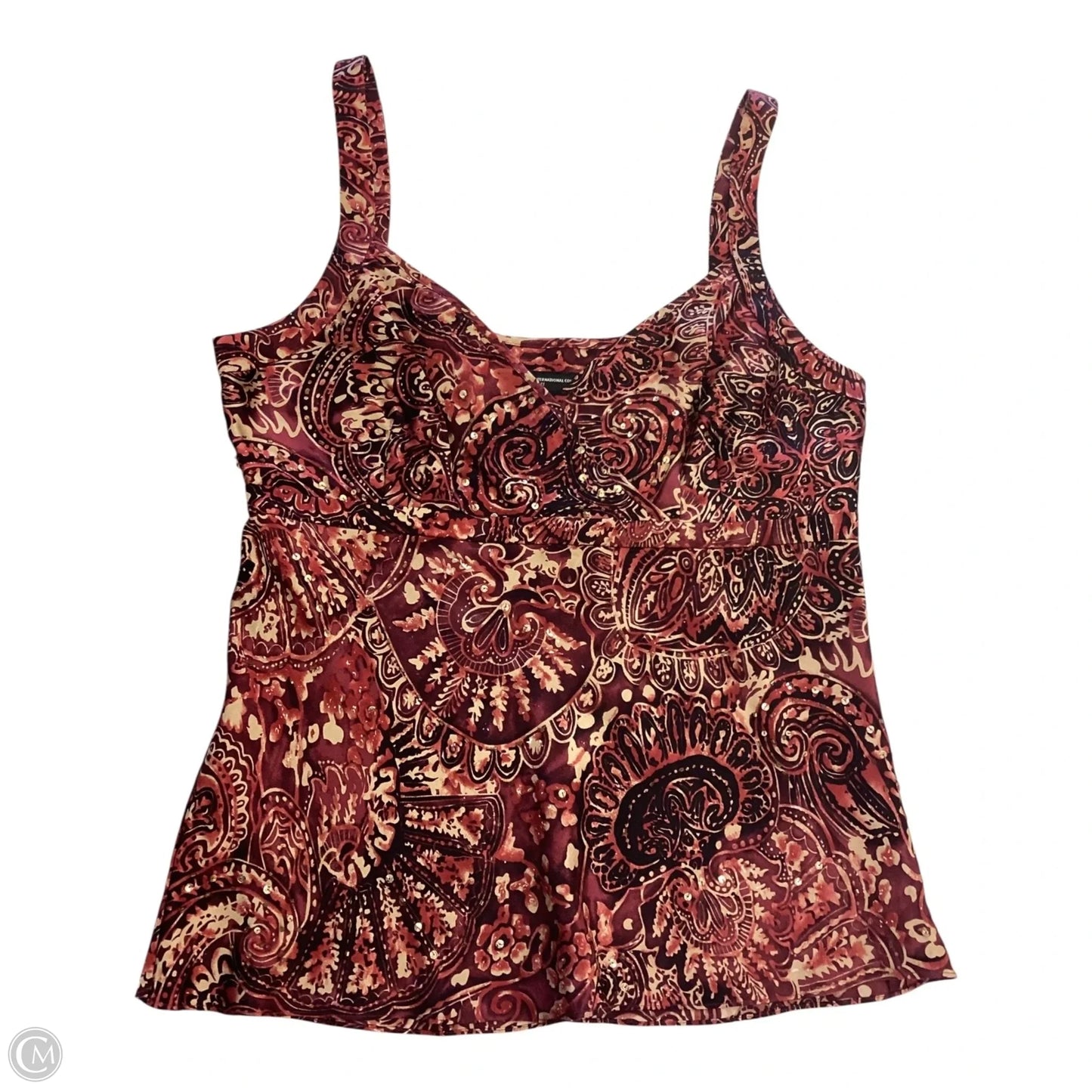 Top Sleeveless By Inc In Multi-colored, Size: 10p