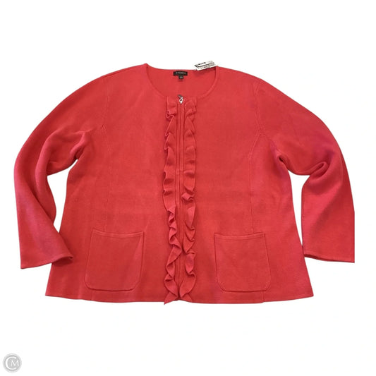 Cardigan By Talbots In Orange, Size: Xl