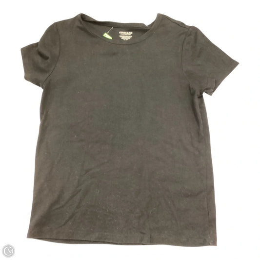 Top Short Sleeve By Jones And Co In Black, Size: Xl