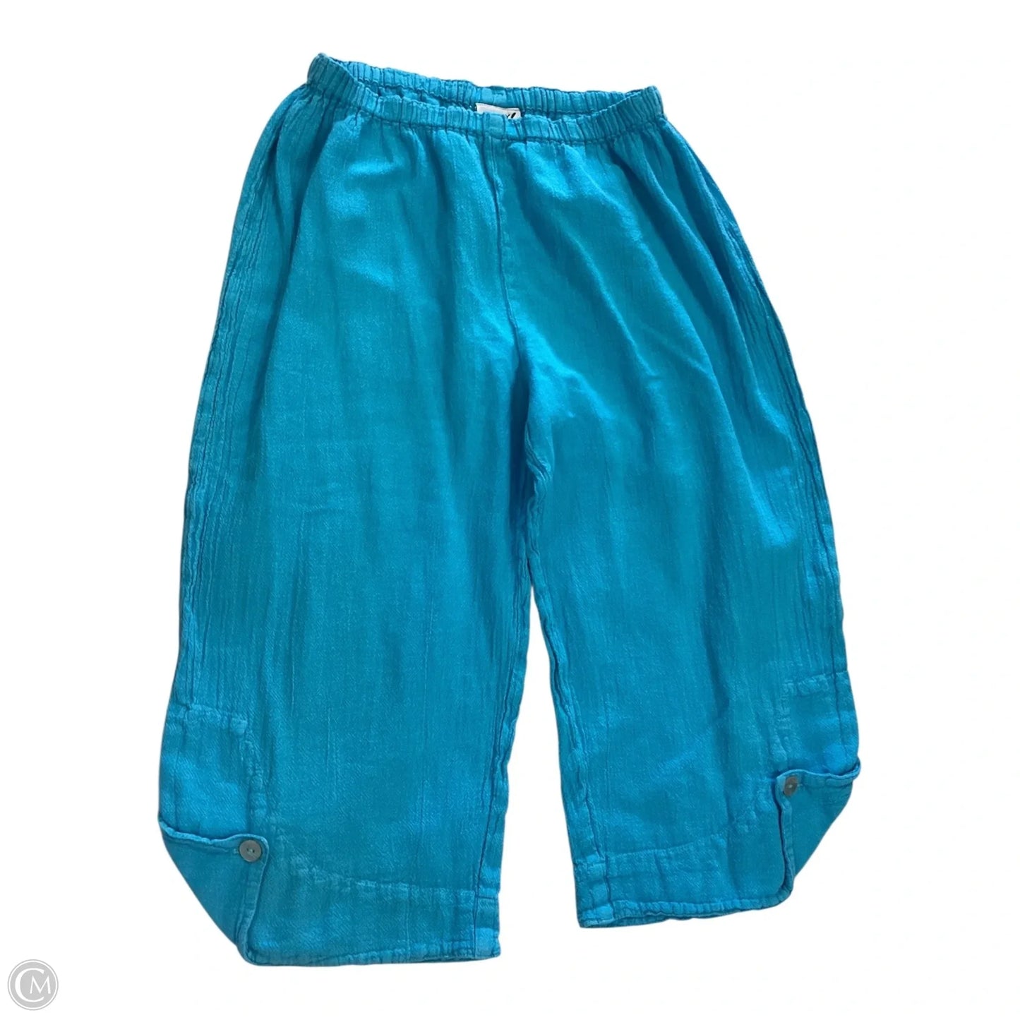 Capris By Oh My Gauze In Blue, Size: S