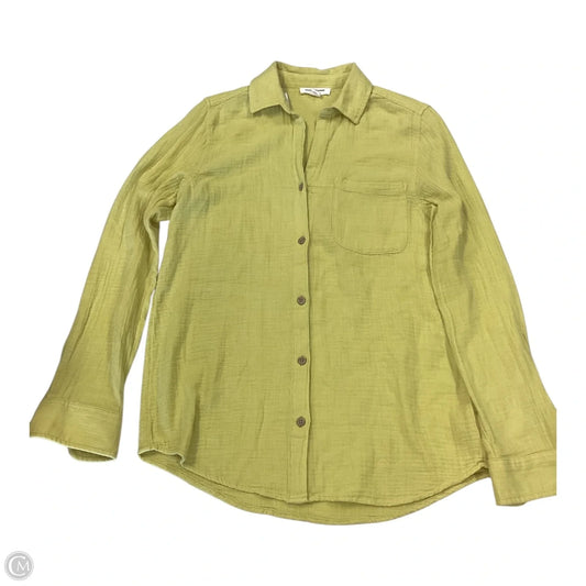 Top Long Sleeve By Beachlunchlounge In Yellow, Size: Xs