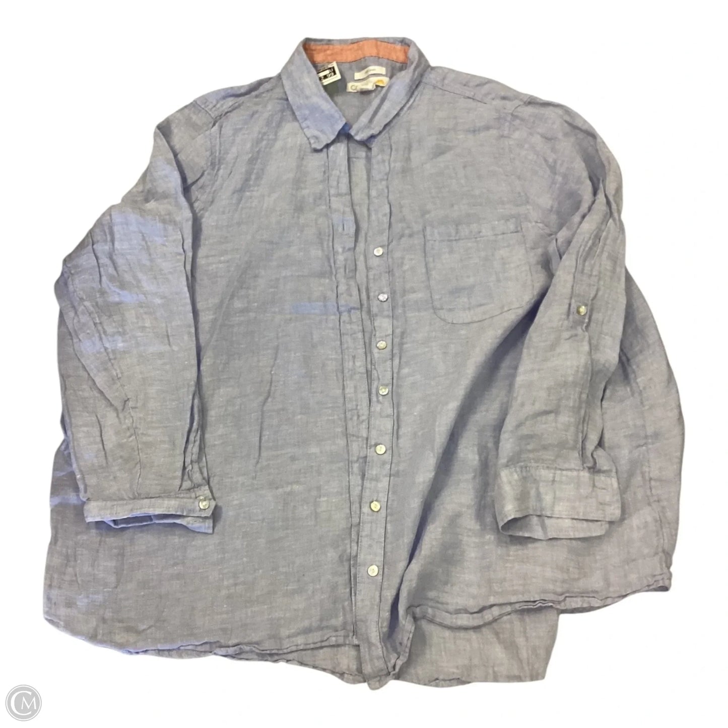 Top Long Sleeve By C And C In Blue, Size: 3x