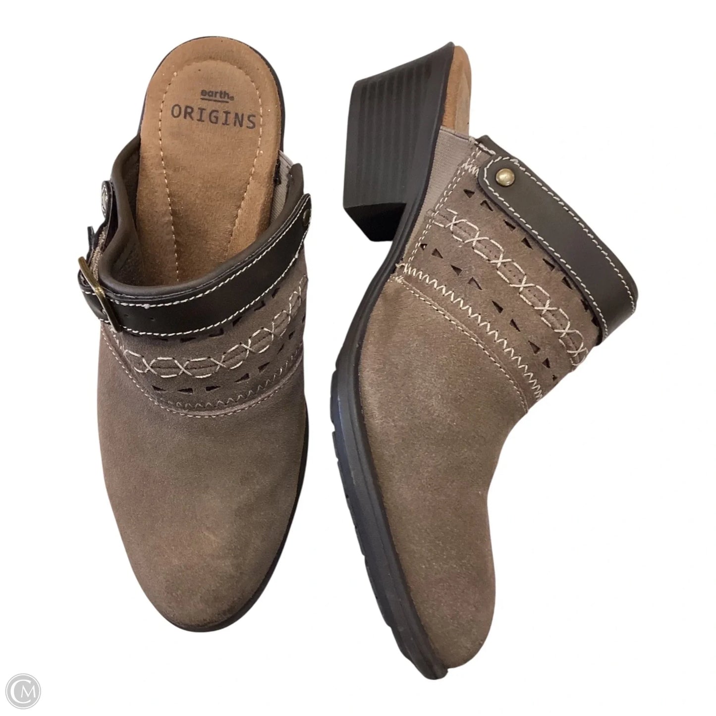 Shoes Heels Block By Earth Origins In Tan, Size: 7.5