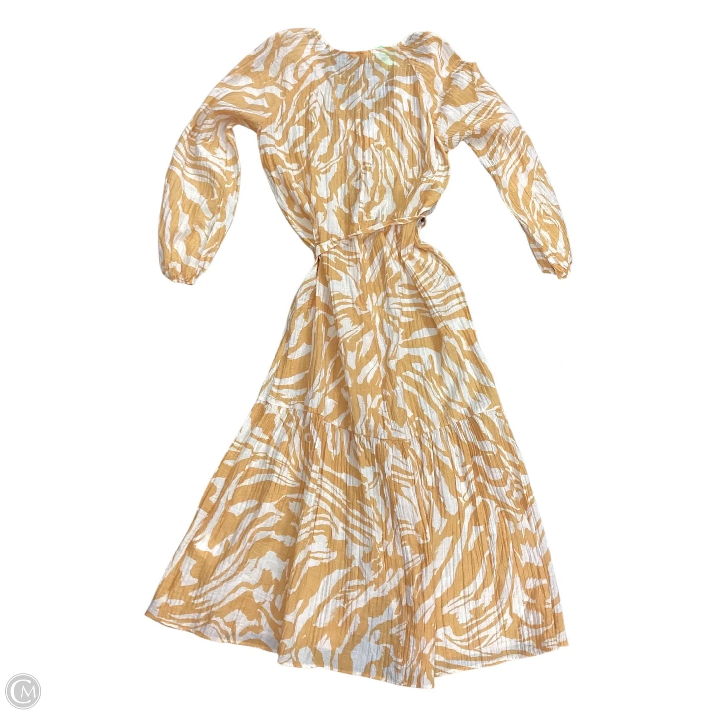 Dress Casual Maxi By H&m In Yellow, Size: Xs