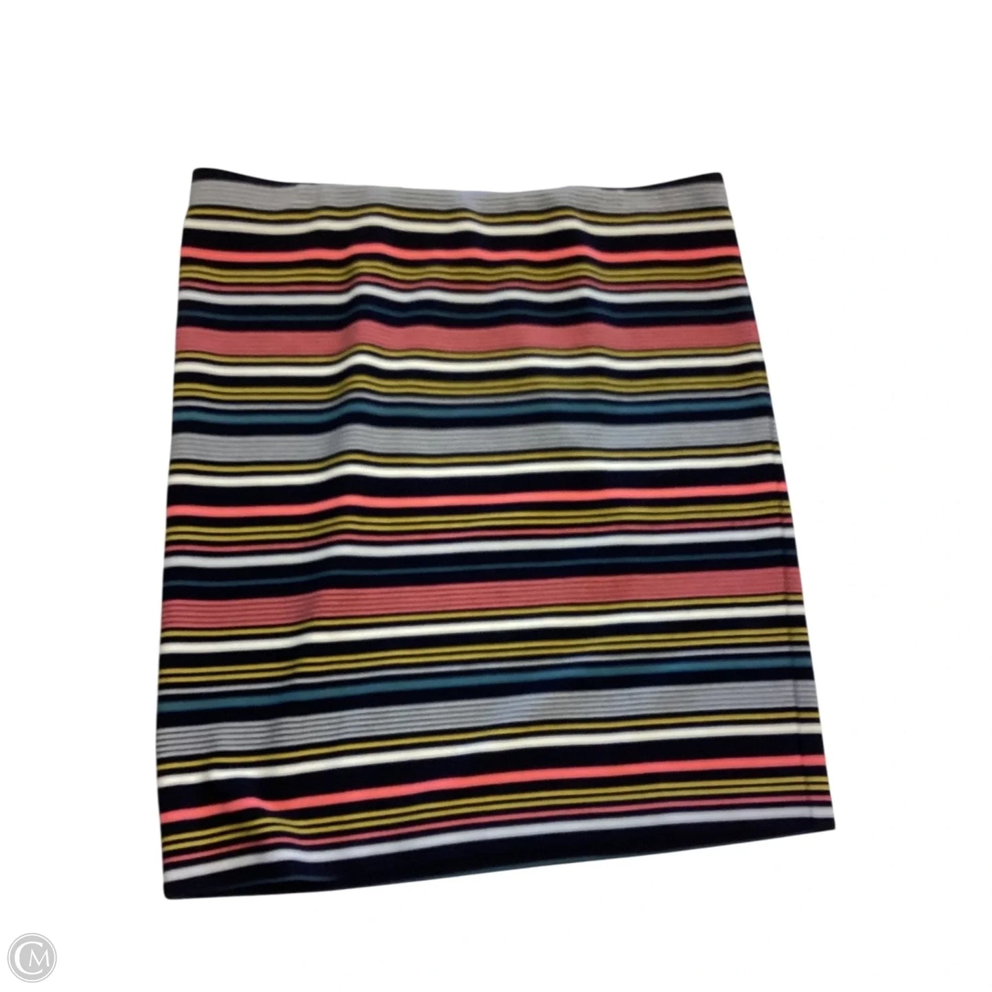 Skirt Mini & Short By Loft In Striped Pattern, Size: Lp
