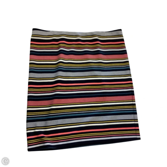 Skirt Mini & Short By Loft In Striped Pattern, Size: Lp