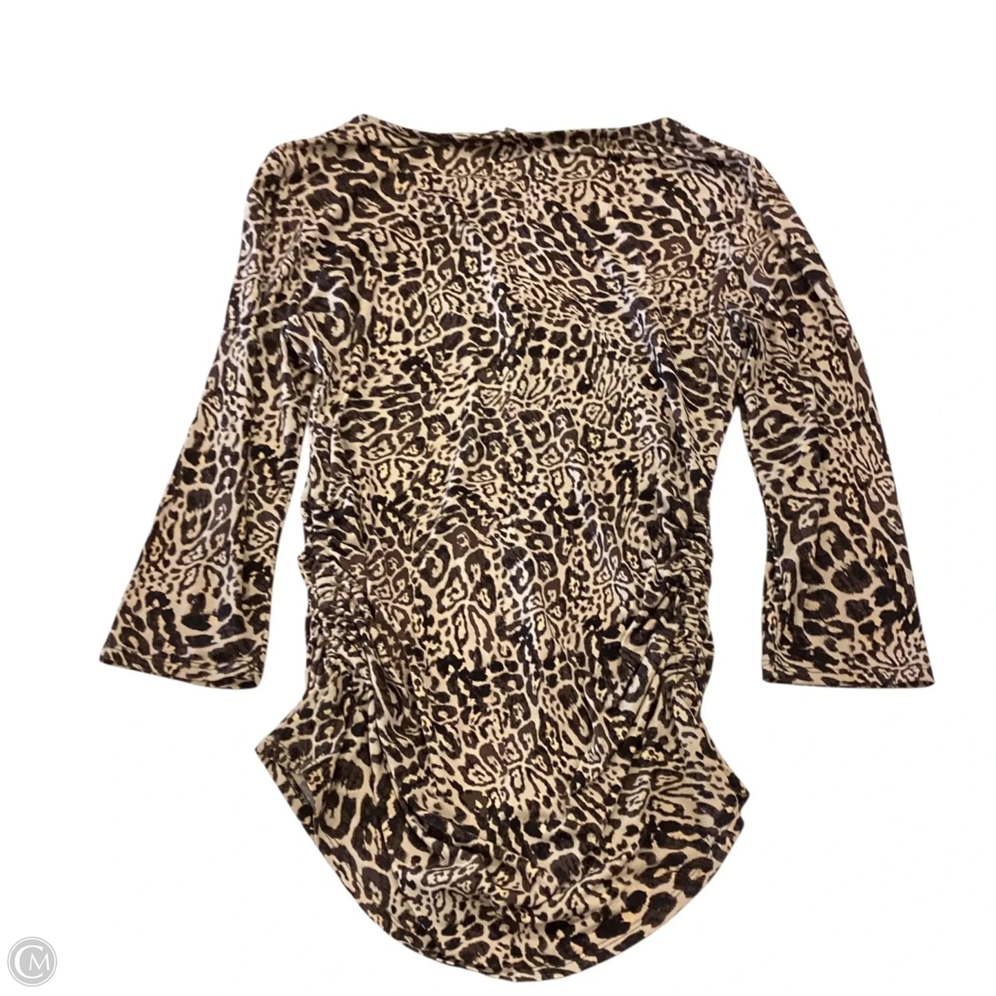 Top 3/4 Sleeve By Vince Camuto In Animal Print, Size: S