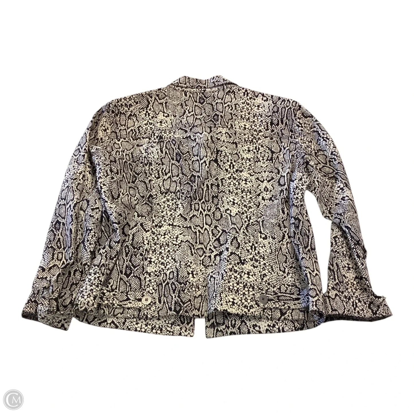 Blazer By Chicos In Animal Print, Size: M