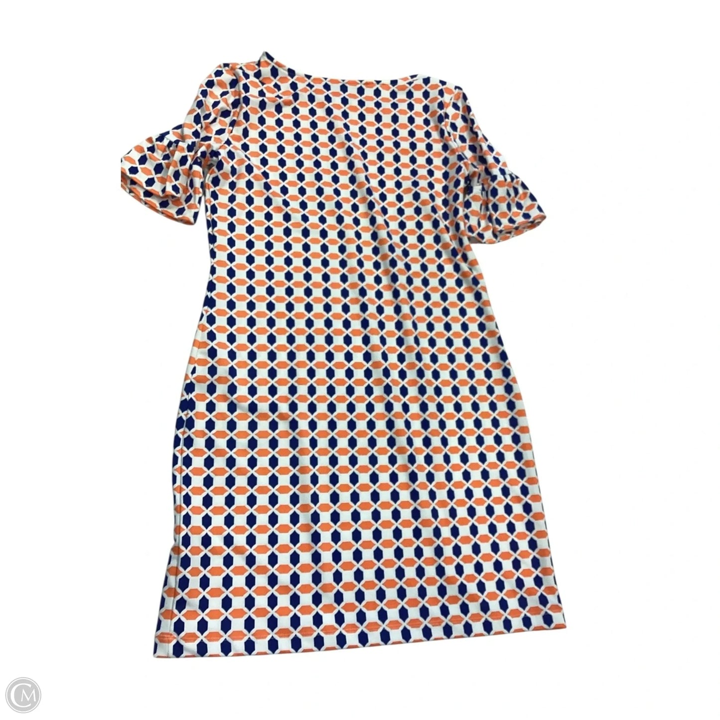 Dress Casual Short By Clothes Mentor In Blue & Orange, Size: S