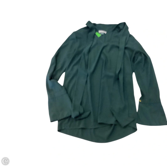 Top Long Sleeve By Calvin Klein In Green, Size: S