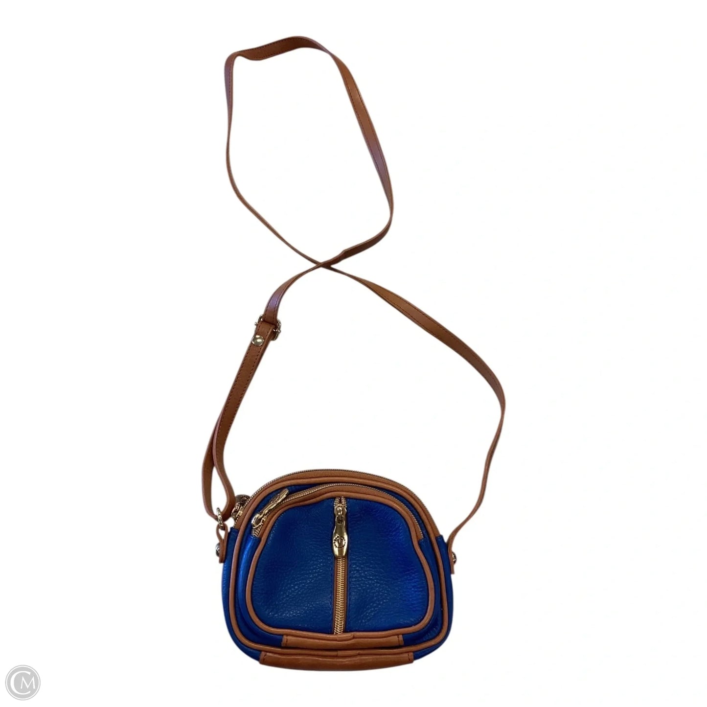 Crossbody Leather By Valentina, Size: Small